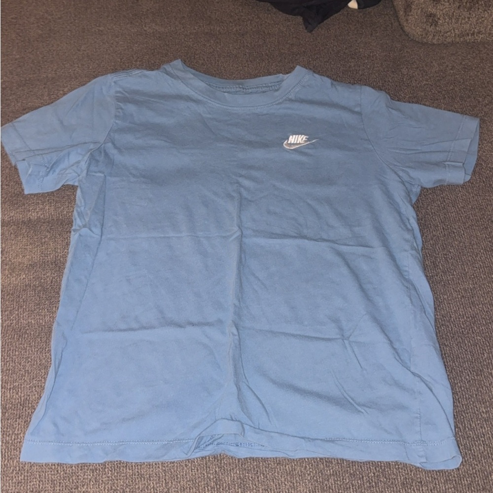Nike Light Blue Tee with White Logo